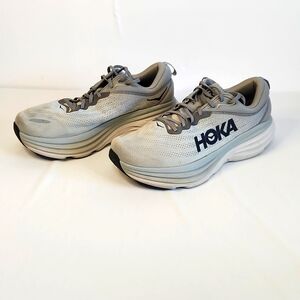 HOKA  Bondi 8 Sharkskin Sneaker Size 124E